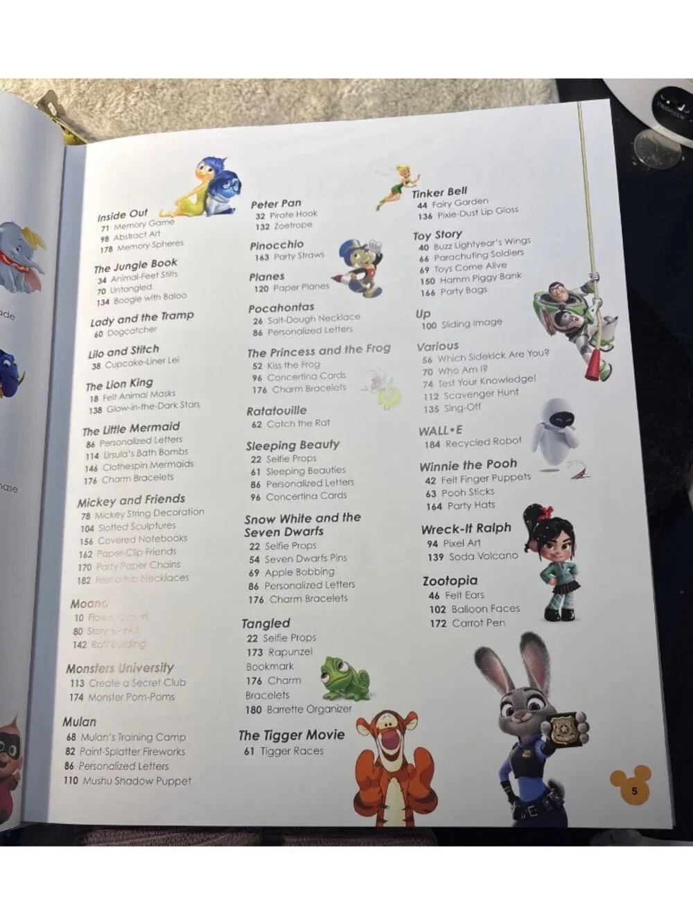 Disney Ideas Book Hardcover - Over 100 Disney Crafts Games & Activities - Picture 7 of 16